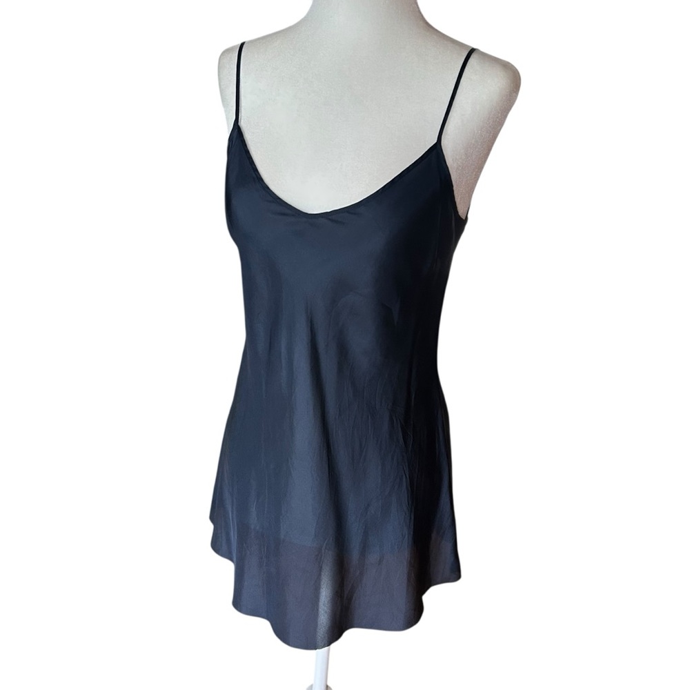Beautiful People Silk cami tank top navy blue new with tags